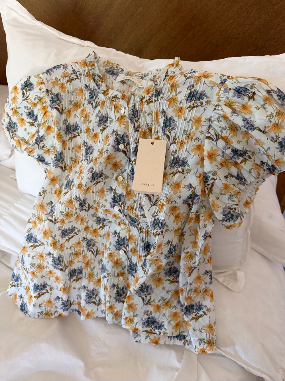 Dôen Millie Top in Narcissus Bloom NWT